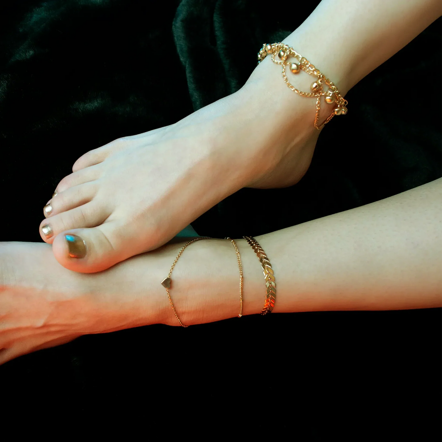 shineandjewe anklets