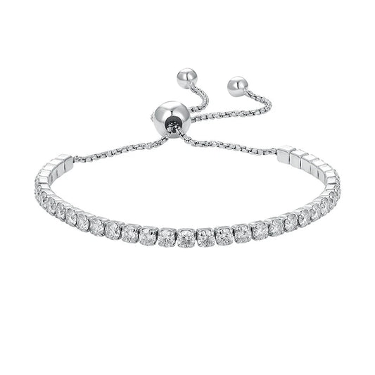 Nana 3mm 3.5cttw Moissanite Adjustable Bracelet