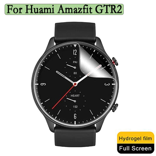 3/6pcs Ultra-thin Transparent Hydrogel Film For Huami Amazfit GTR 2 Sport Smart Watch Protective Film Cover