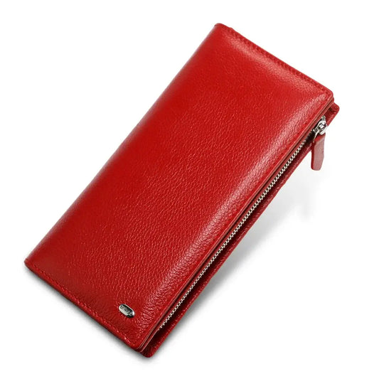 Esmeralda Wallets 100% Cow Leather Card Holders Genuine Leather