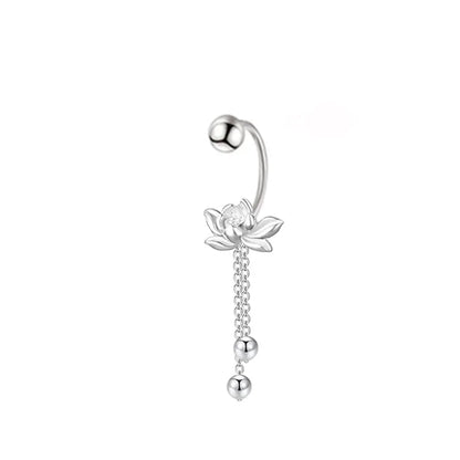 925 Sterling Silver Vintage Lotus Earrings Cute Sweet Irregular Earrings Fashion Jewelry Gift