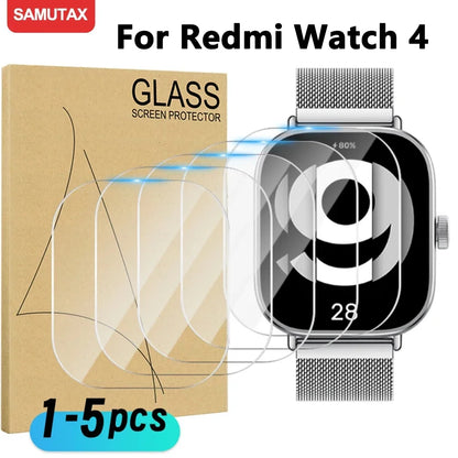 9H Premium Tempered Glass for Xiaomi Redmi Watch 4 Smart Watch Clear HD Screen Protector for Mi Redmi Watch 4 Protective Film